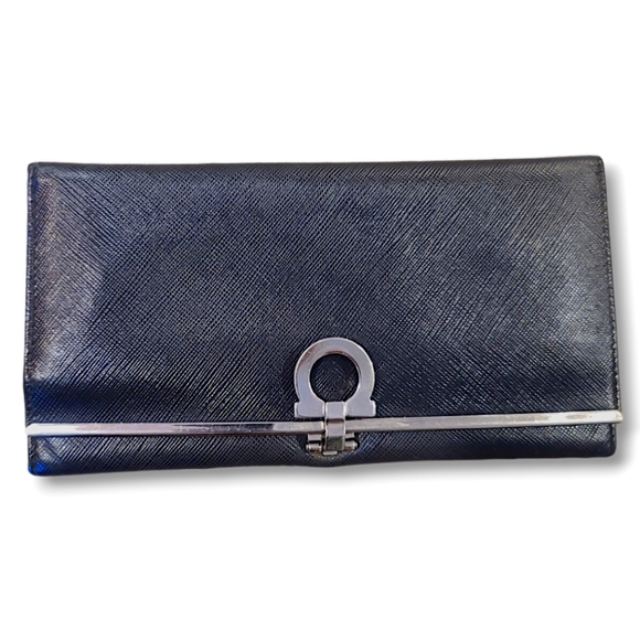 Salvatore Ferragamo Authentic Leather Long Wallet - Picture 1 of 16